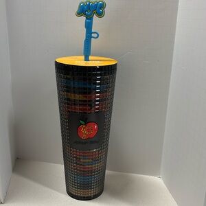Starbucks x Marcos Chin NYC Collection 24oz Tumbler W/ exclusive NYC Straw Cover
